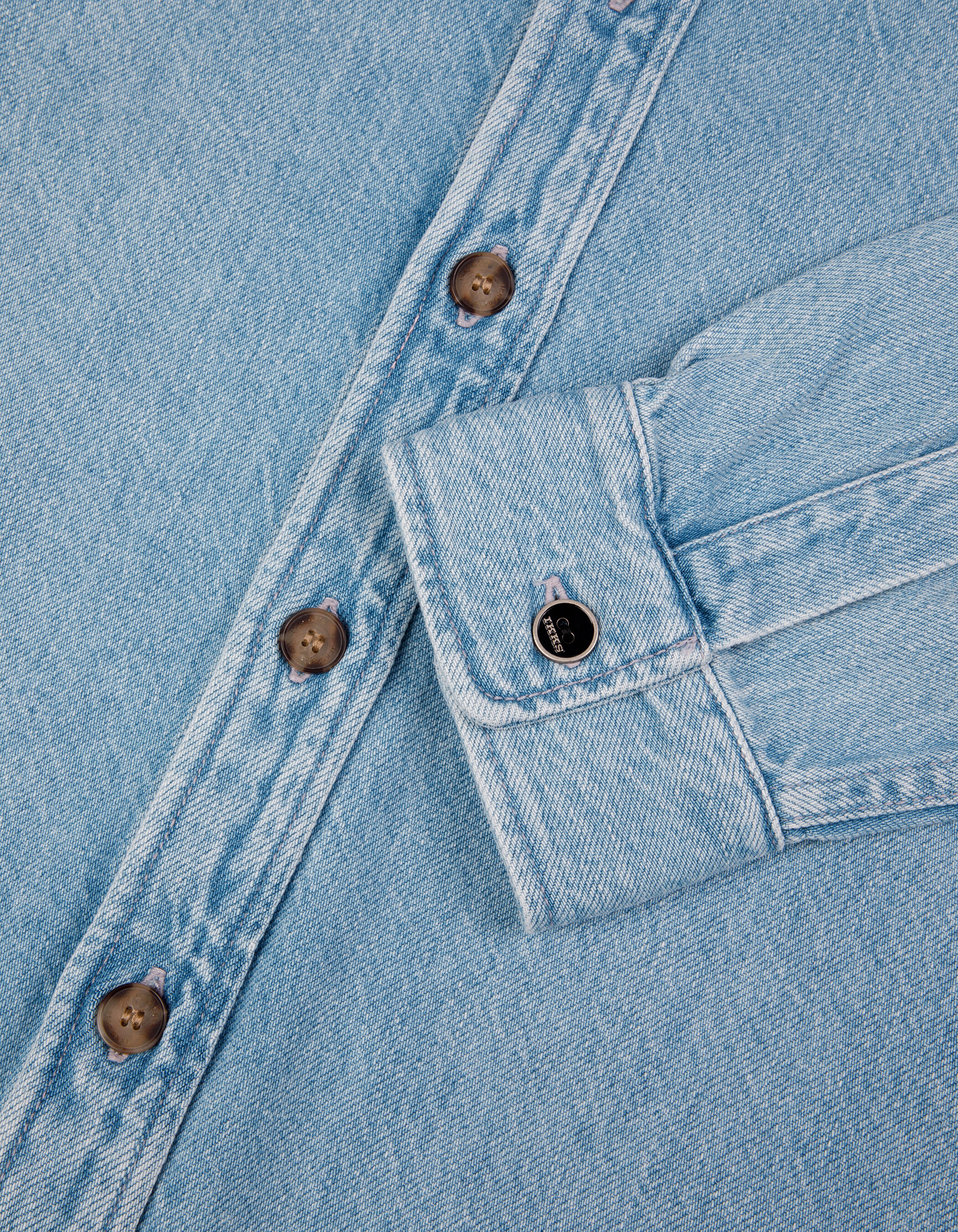 Surchemise en jean regular bleu Homme