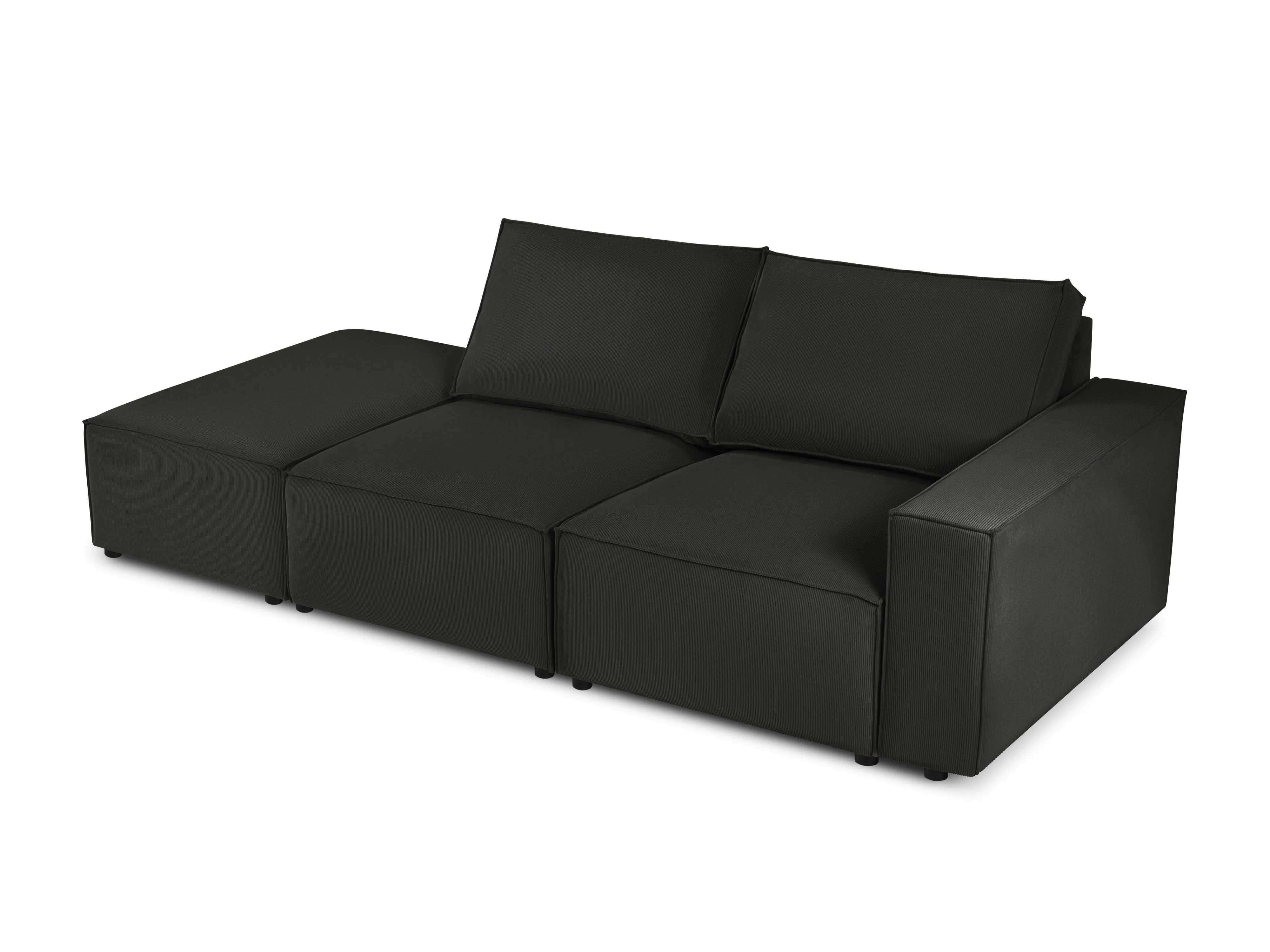 Modulair 3-zitselement Carlo links ribstof