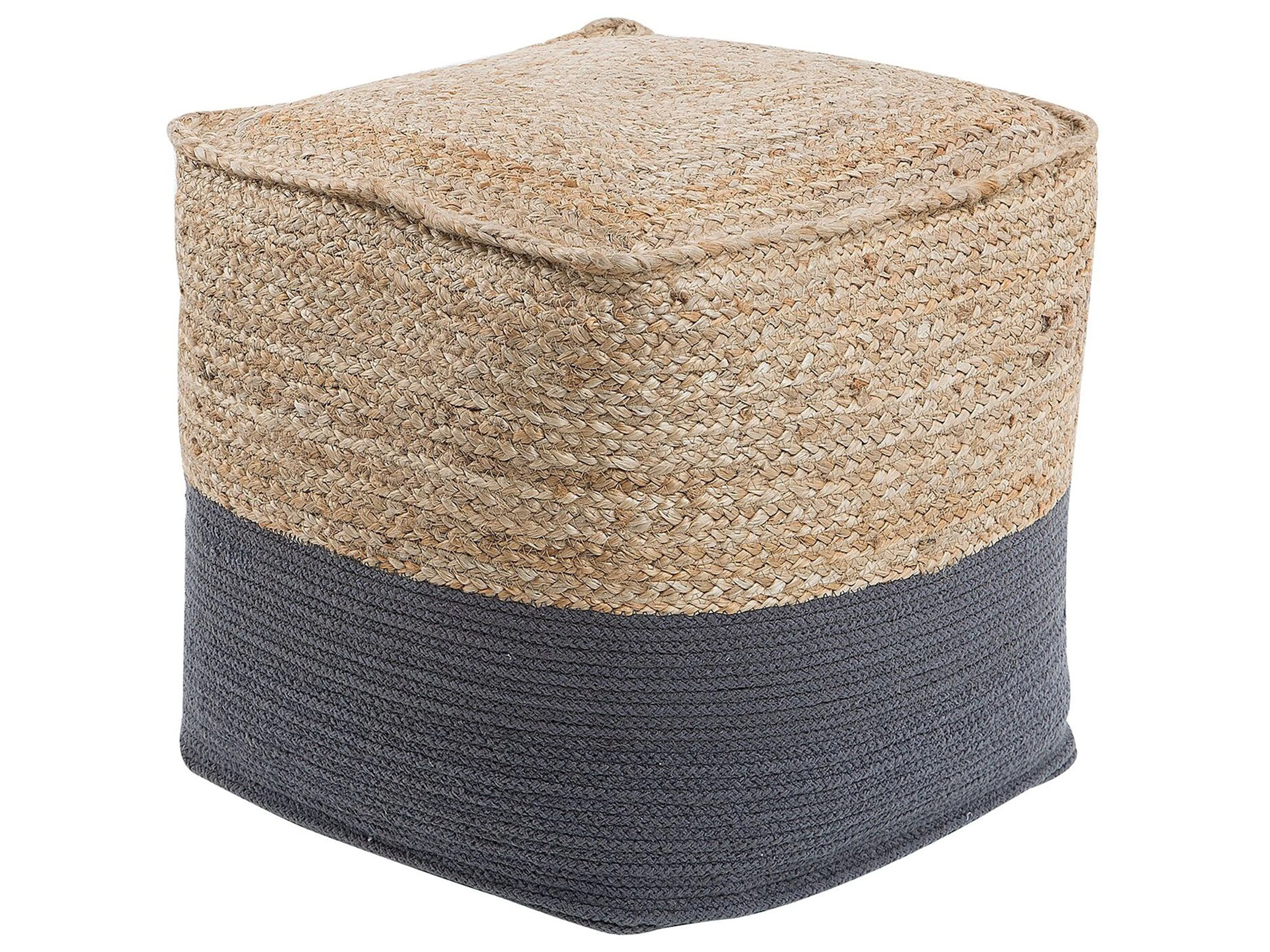 Pouffe KIRAMA Jute Dark Grey