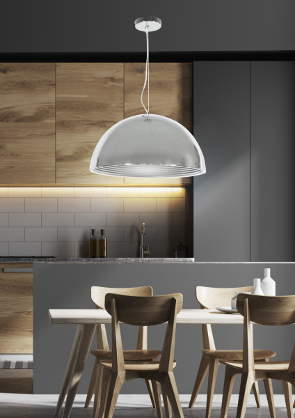 Lampa wisząca chromowana DORADA 1xE27x60W wym: 200x30x30 cm Candellux