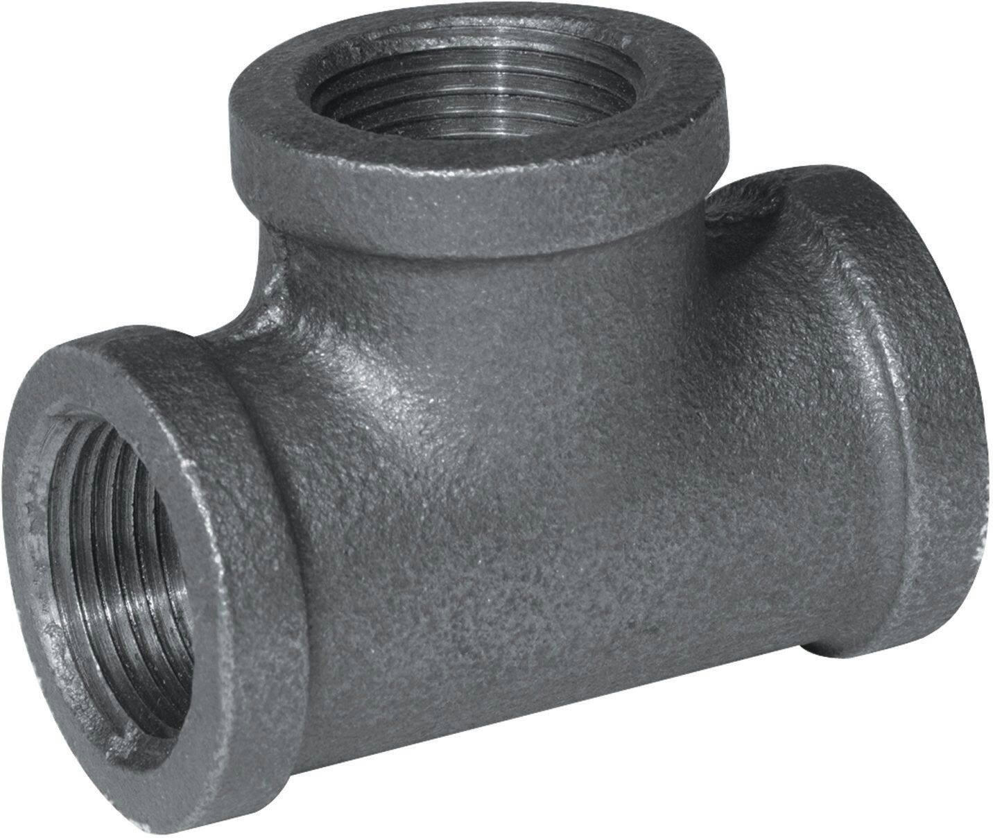 Aqua-Dynamic Galvanized Black Iron Fitting Tee, 1/2-in