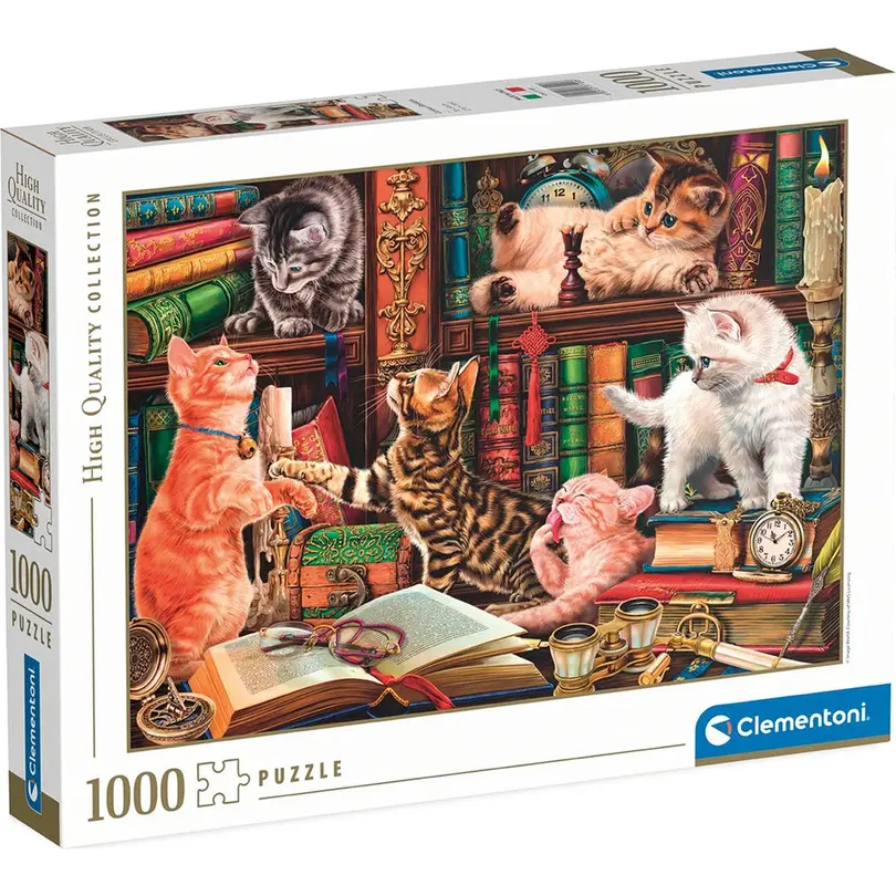 Puzzle 1000er-Set Neugierige Katzen
