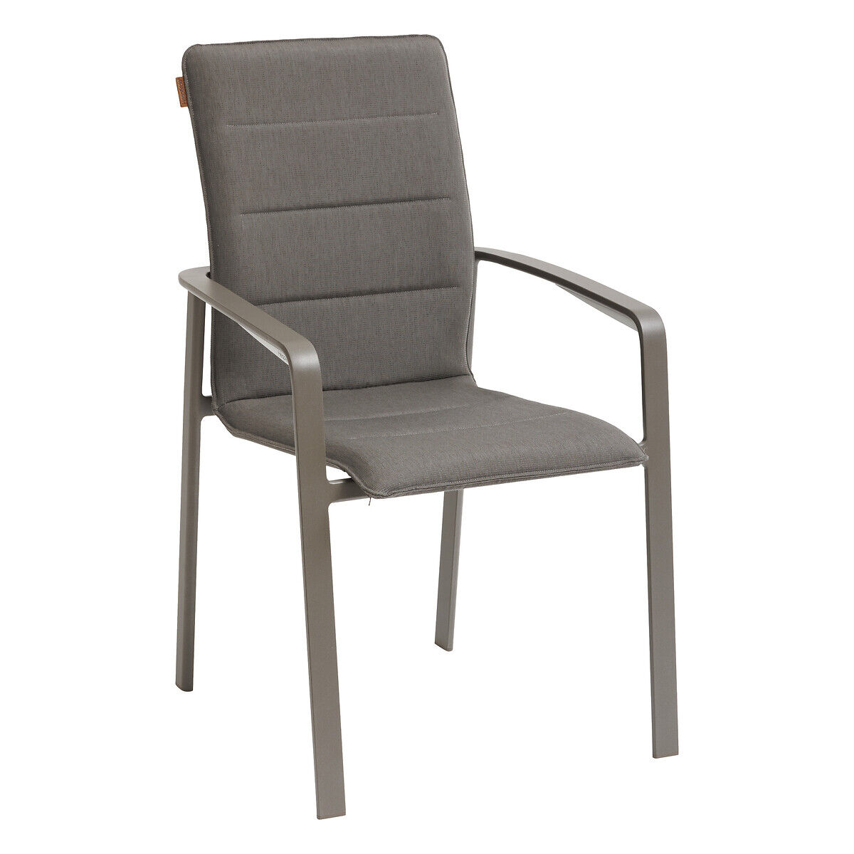 Cadeira emplhável DIESE bege em alumínio