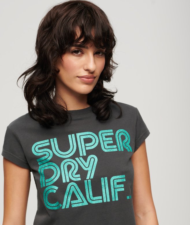 Retro Glitter Logo T-Shirt