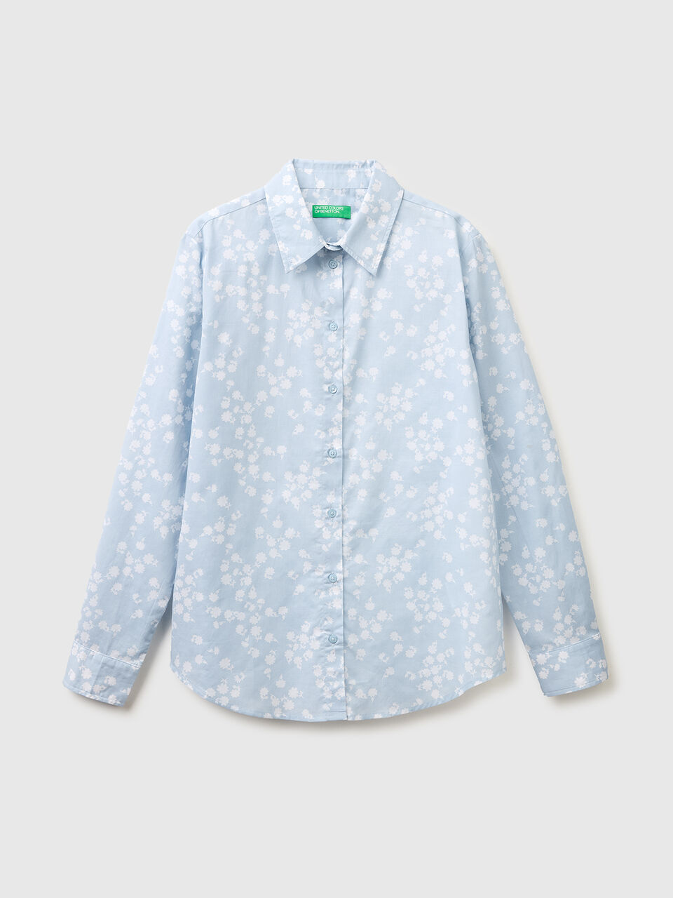 Patterned shirt in lightweight cotton