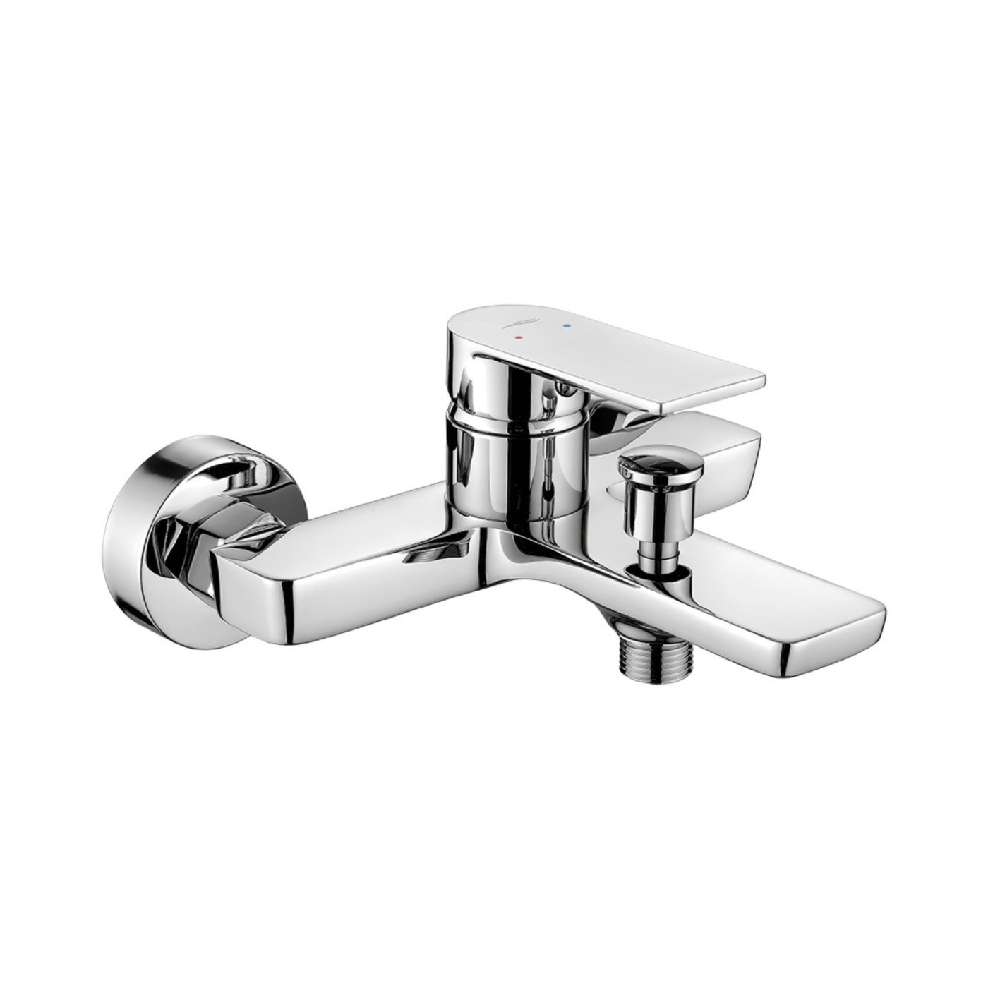 Bateria wannowa ścienna kuchinox serta chrom bks_010a głowica 35mm