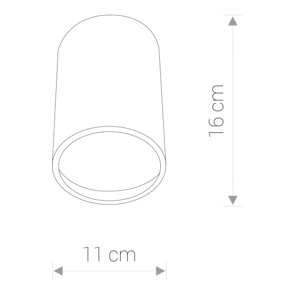 Lampa sufitowa zewnętrzna FOG czarna 1 x E27 x IP44 Nowodvorski Lighting
