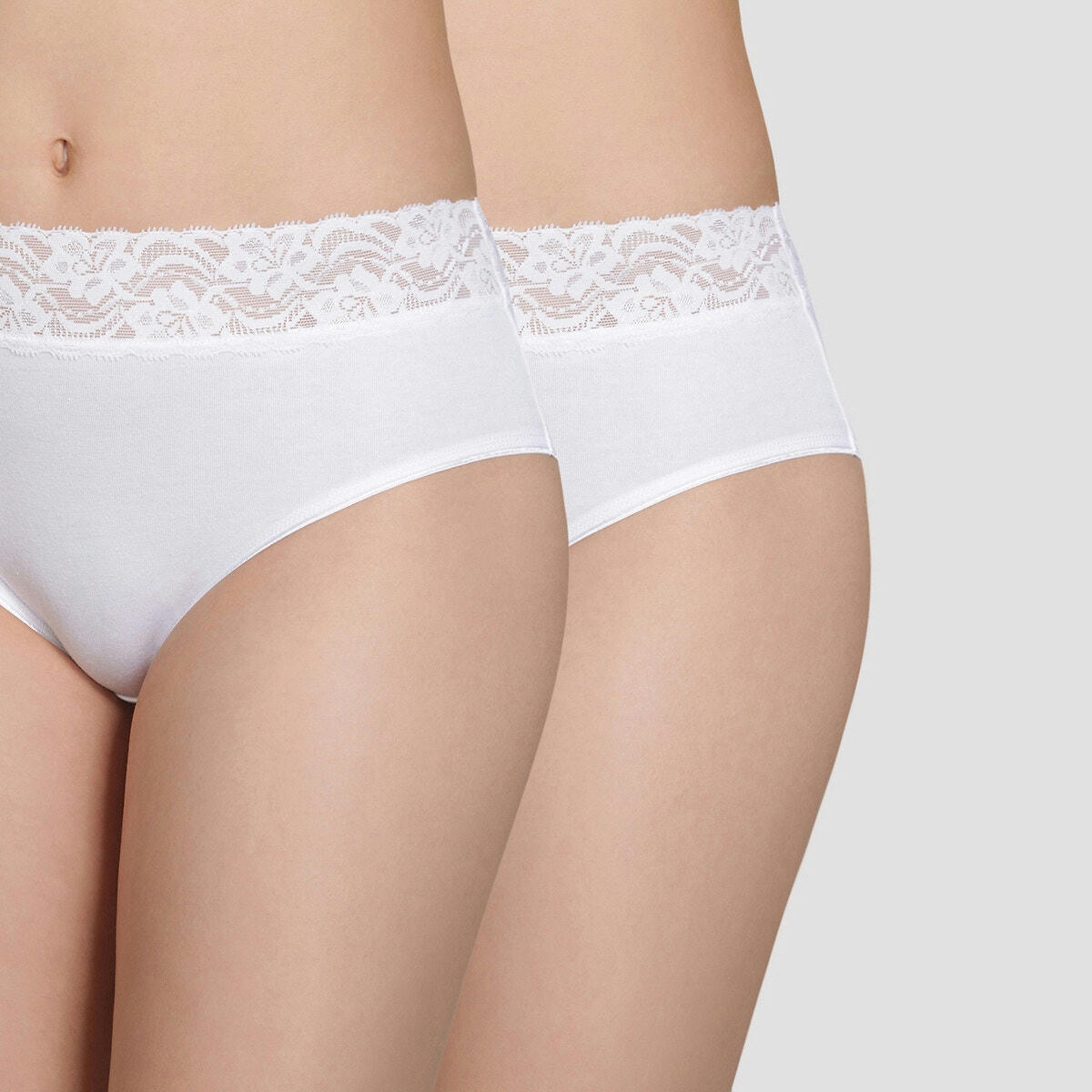 Lot de 2 culottes Coton Stretch Féminine