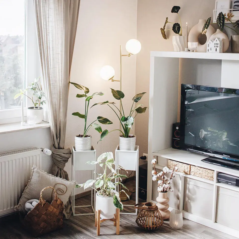 Qazqa vloerlamp pallon wit e14