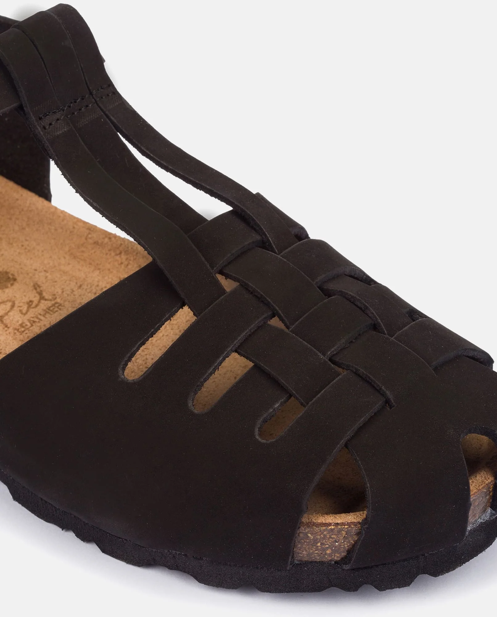 Sandalia plana Villa 180 negro