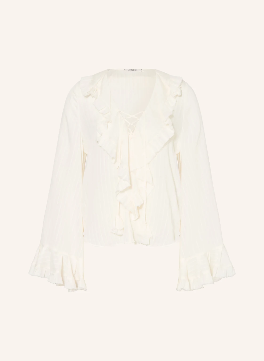 DOROTHEE SCHUMACHER Blusenshirt SOFT STRIPES mit Volants und Rüschen