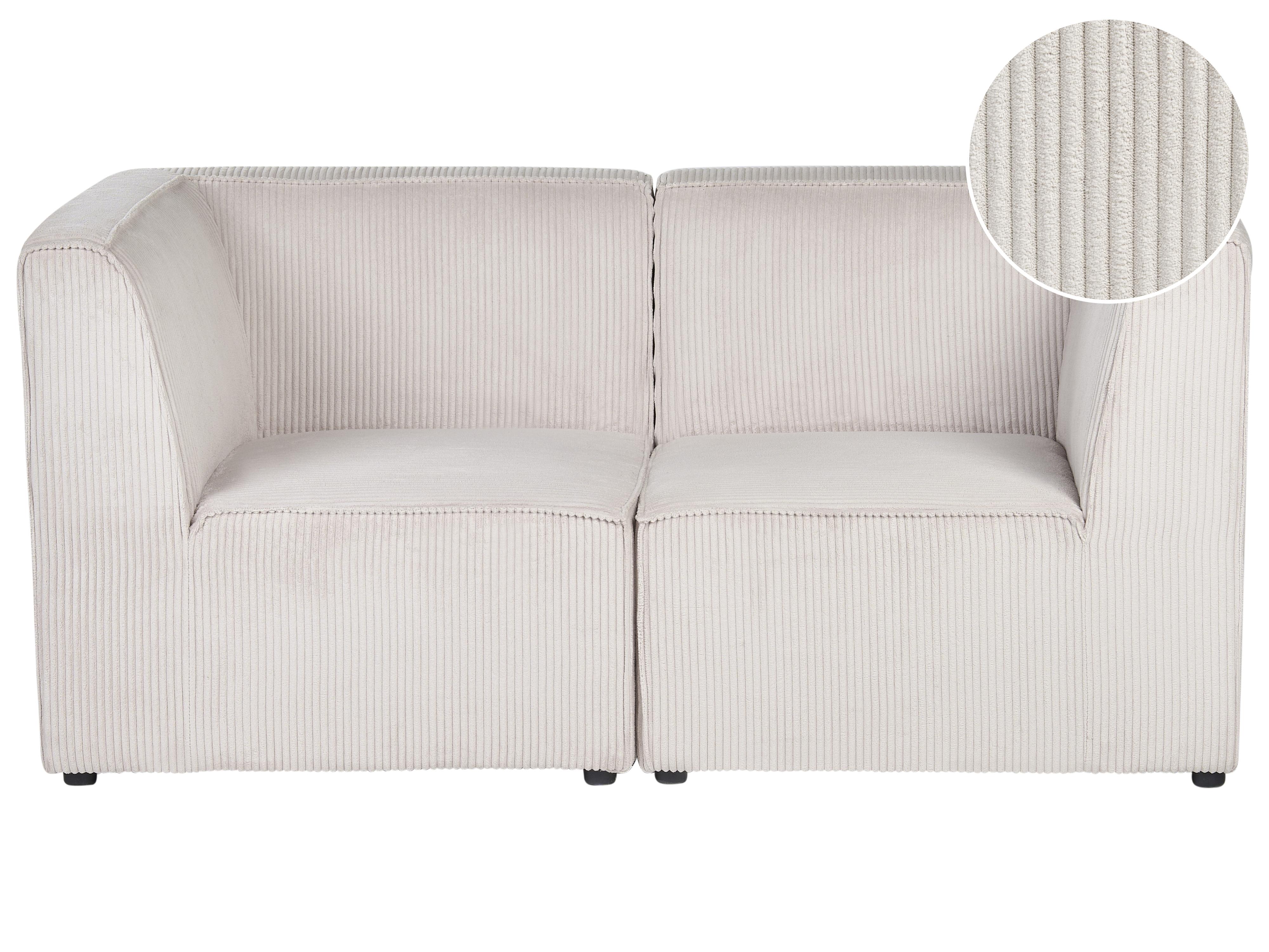 Modular Sofa 2 Seater LEMVIG Corduroy Beige