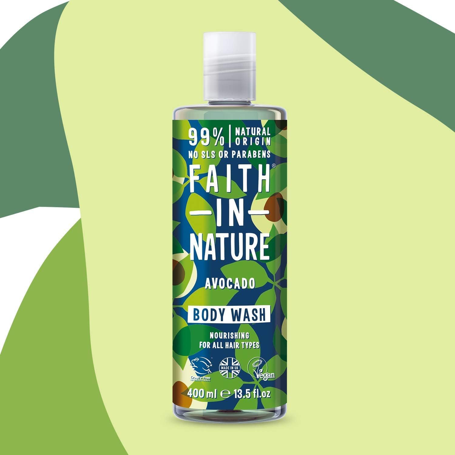 Faith in Nature Nourishing Avocado Body Wash - 2 x 400ml