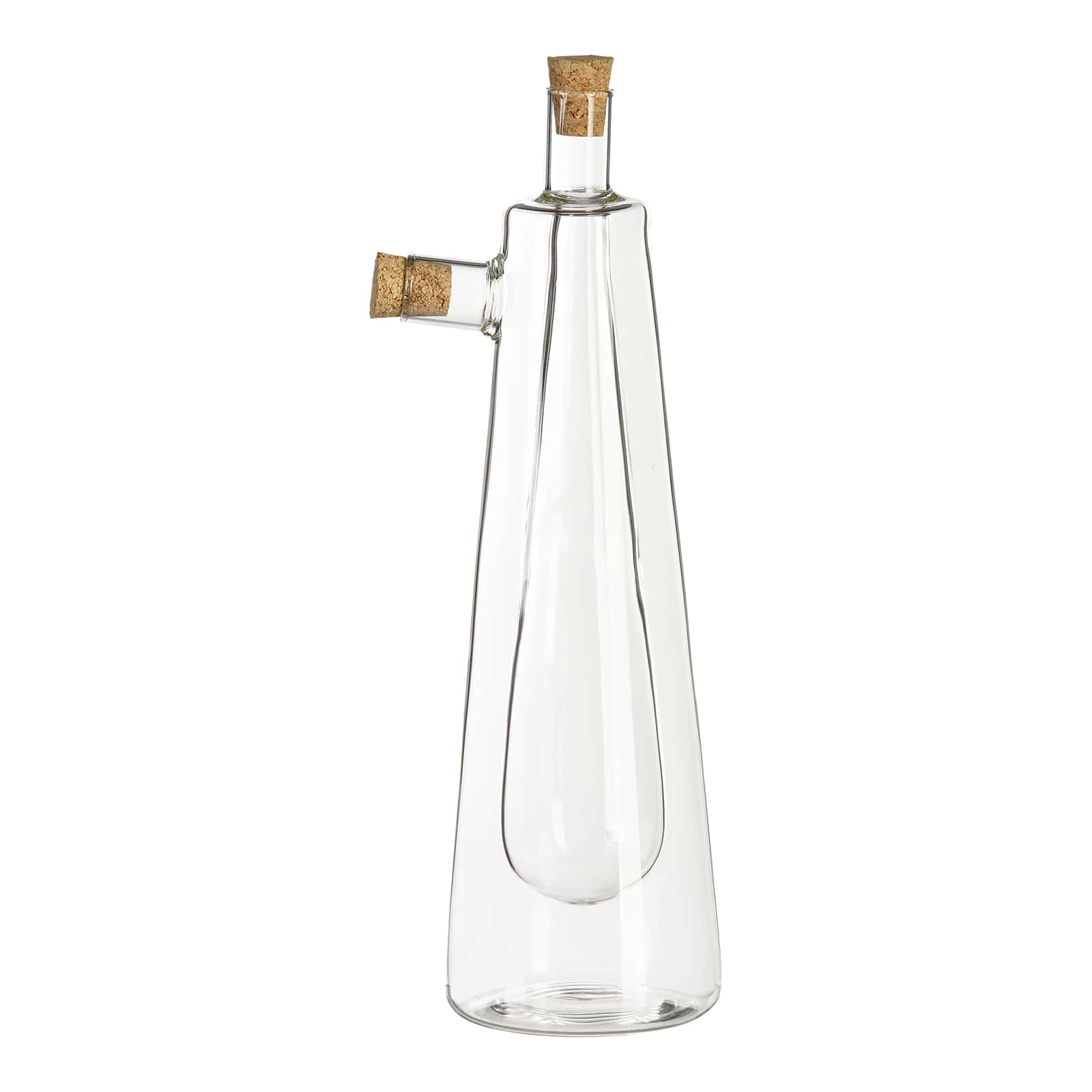 Essig- & Ölflasche Duo Klar,B 90 x H 250 x T 75 mm