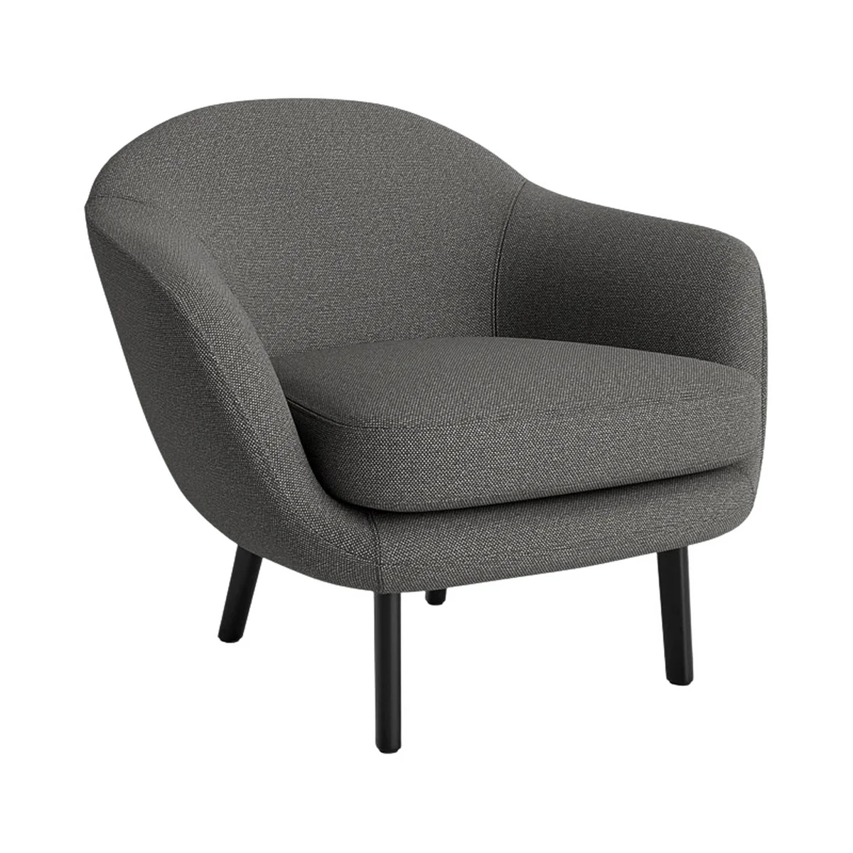 Normann Copenhagen - Sum Sessel, schwarzes Aluminium / Polsterung Hallingdal 65 368/ Beinfarbe schwarz