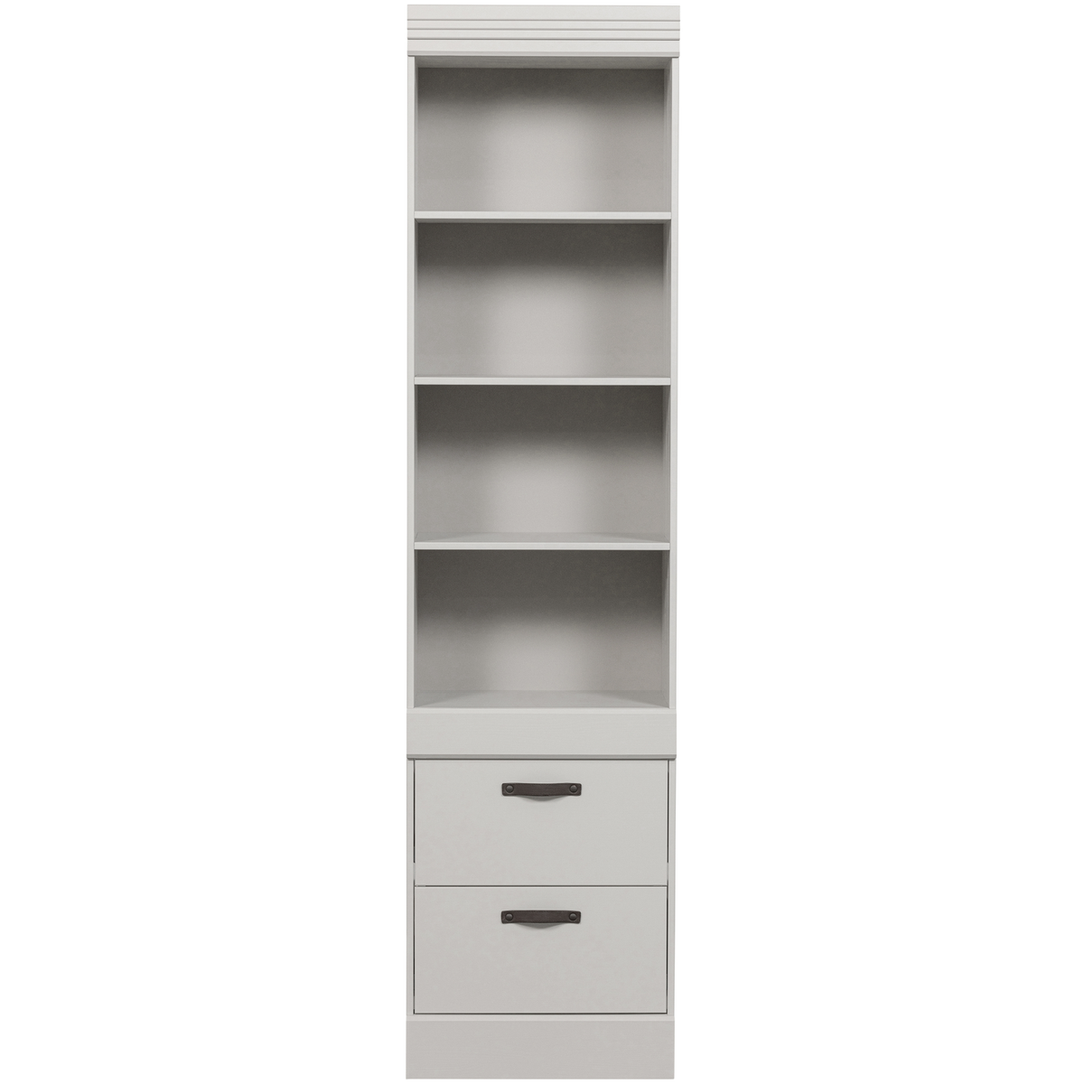 WOOOD boekenkast Bold - Grenen - Sneeuwwit - 215x54x43