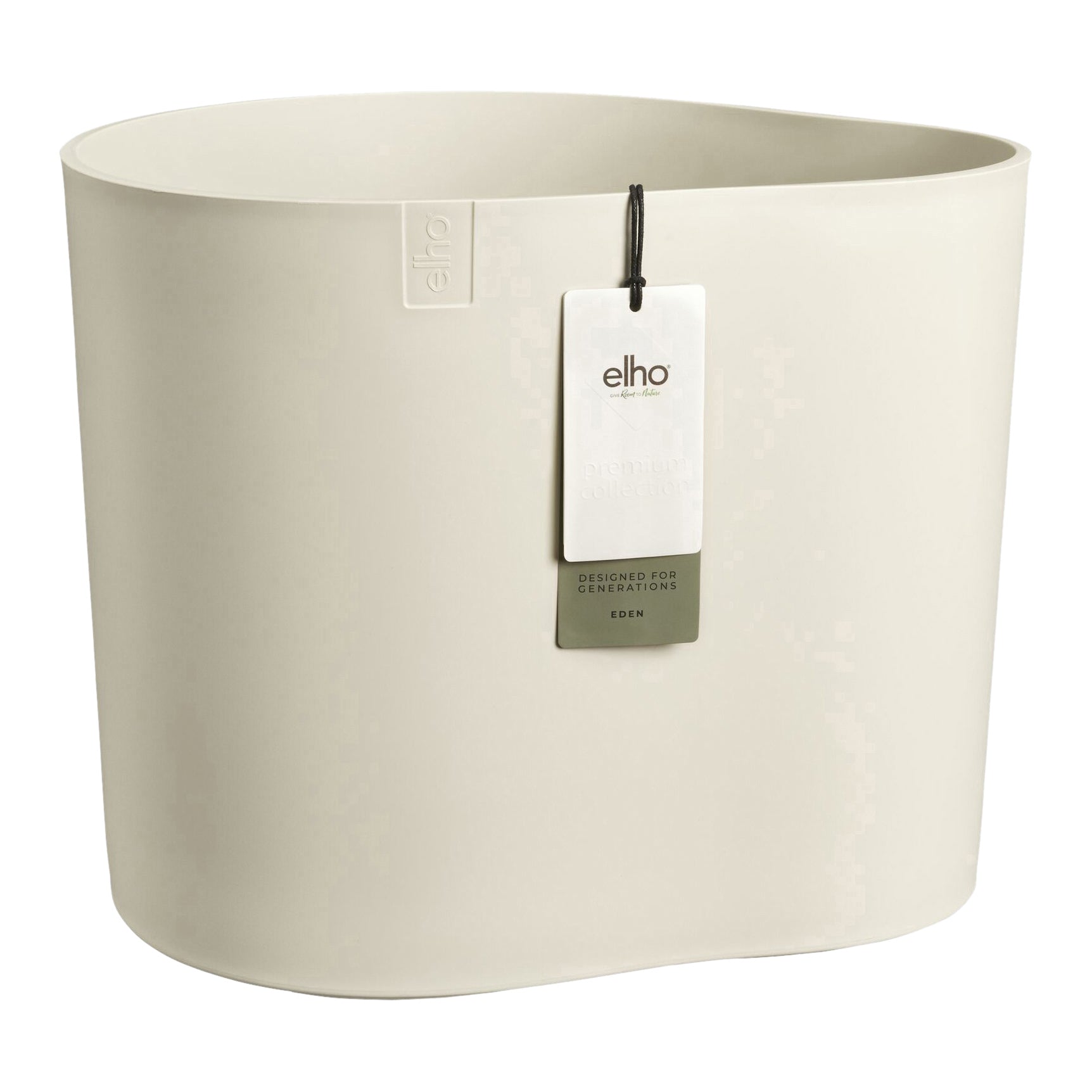 Elho Eden Aquacare Low 40 - Linnen wit - L 44 x B x H 35 cm - Binnen e