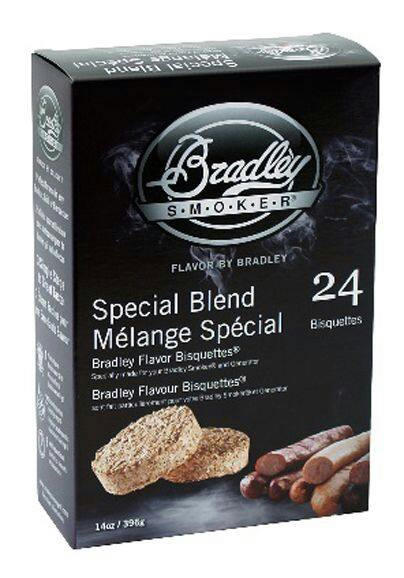 Bradley Smoker Wood Bisquettes, Special Blend, 24-pk