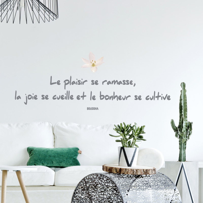 Sticker Citation Bouddha 68 x 24 cm