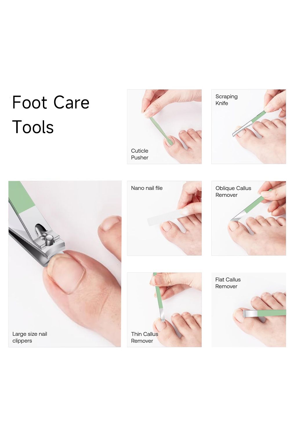 SHEONLY 18Pcs Nail Clippers Manicure Set