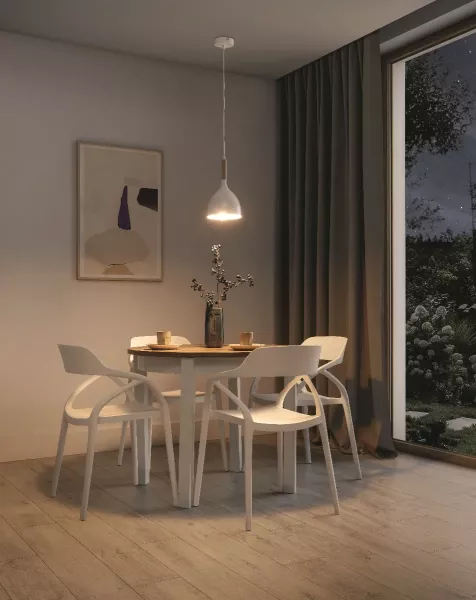 Lampa wisząca WOLDES I biała