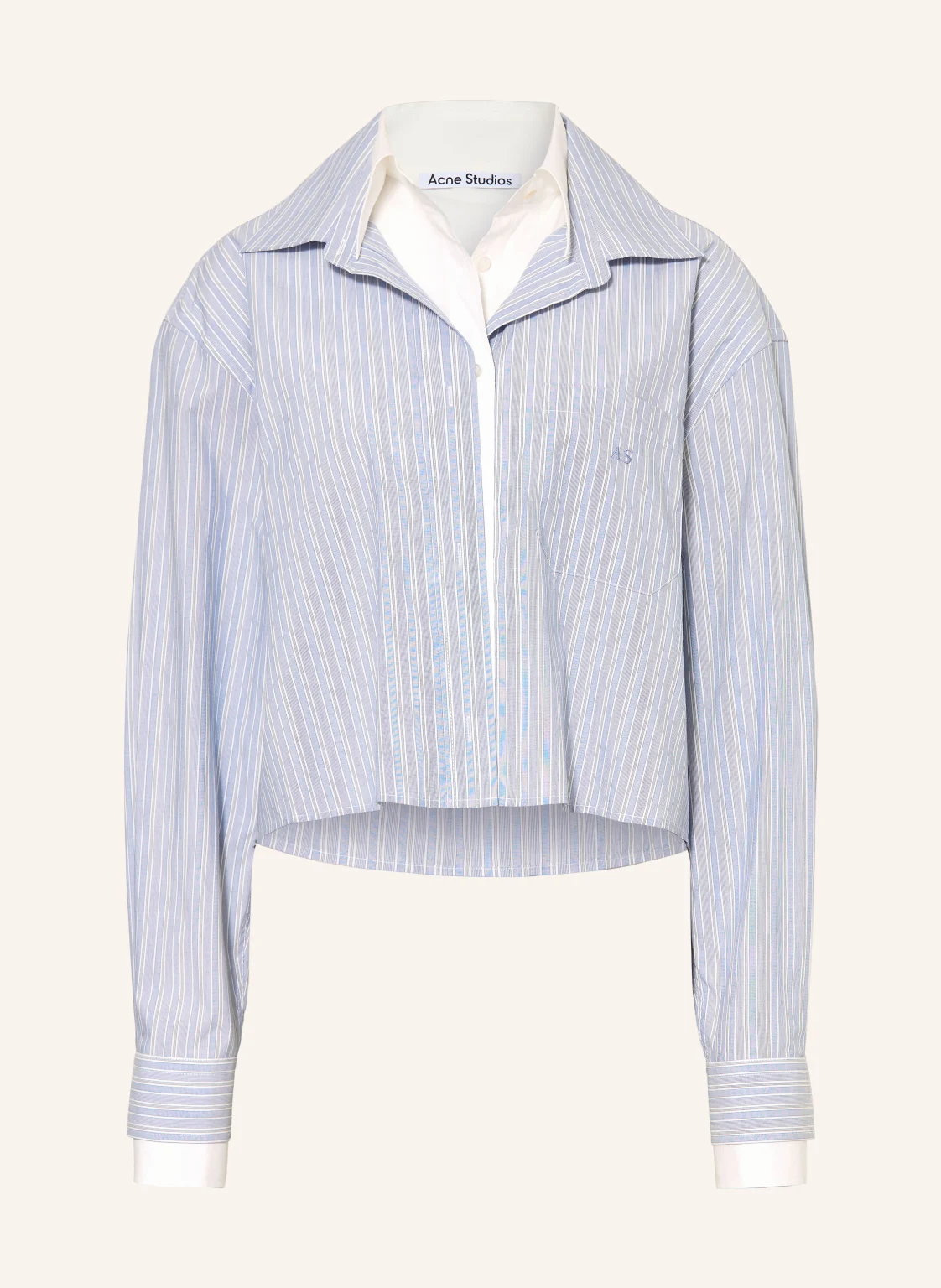 Acne Studios Hemdbluse im Materialmix