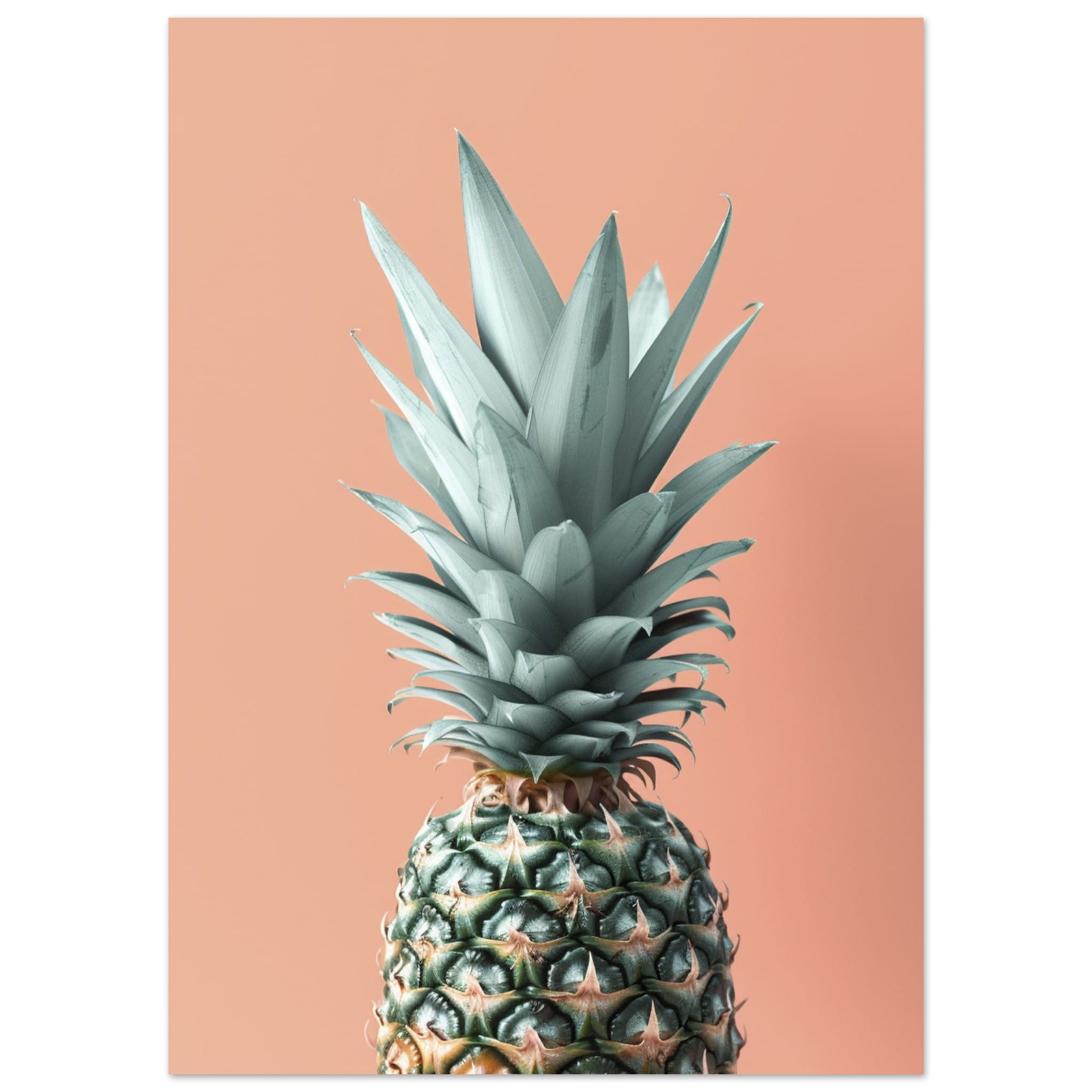 Artfulprints Fruits - The pineapple portrait  poster 50x70 cm