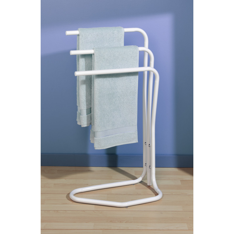 Porte-serviettes Fidji 3 barres blanc ALLIBERT