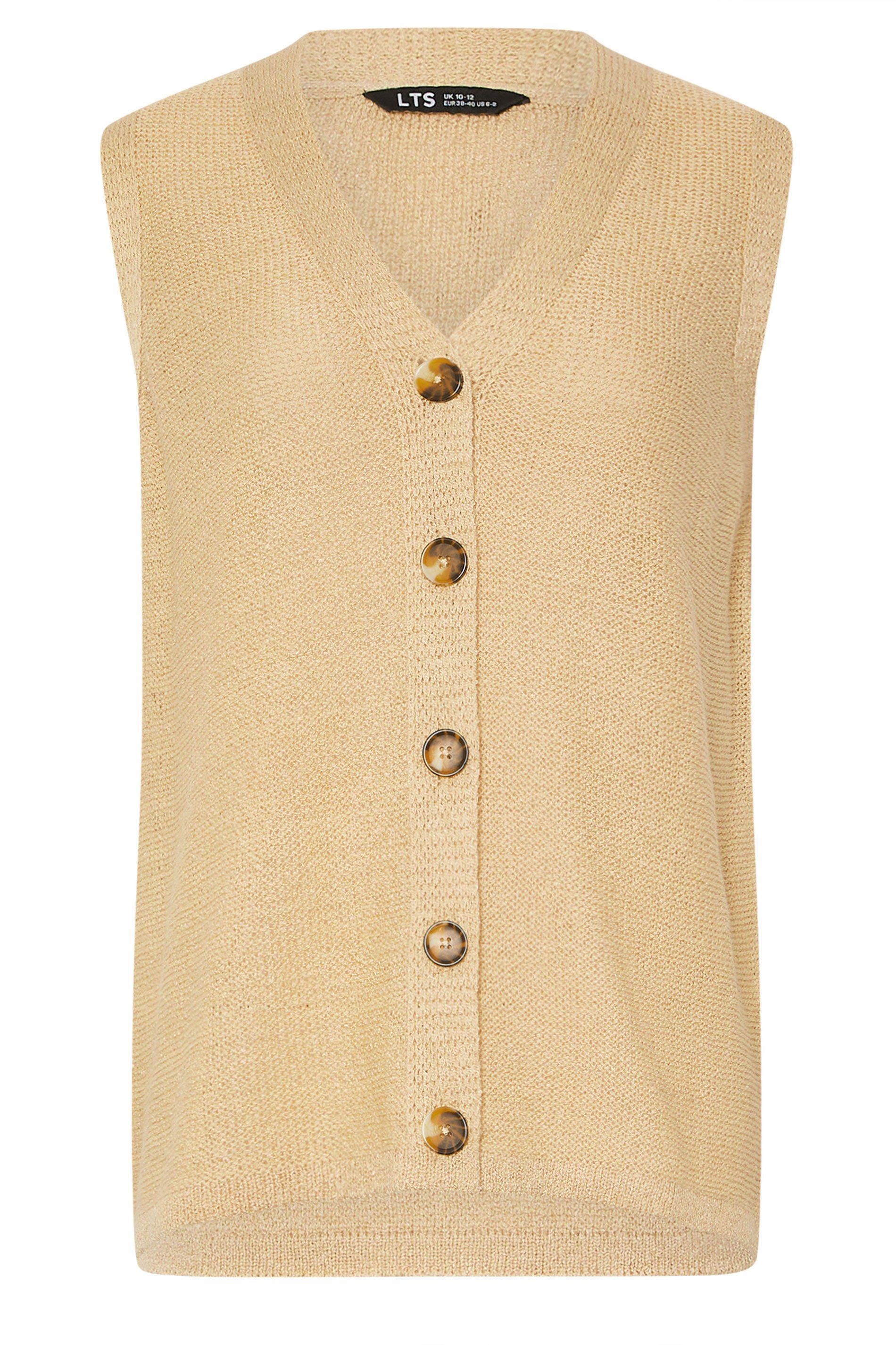 Long Tall Sally Tall Knitted Button Waistcoat