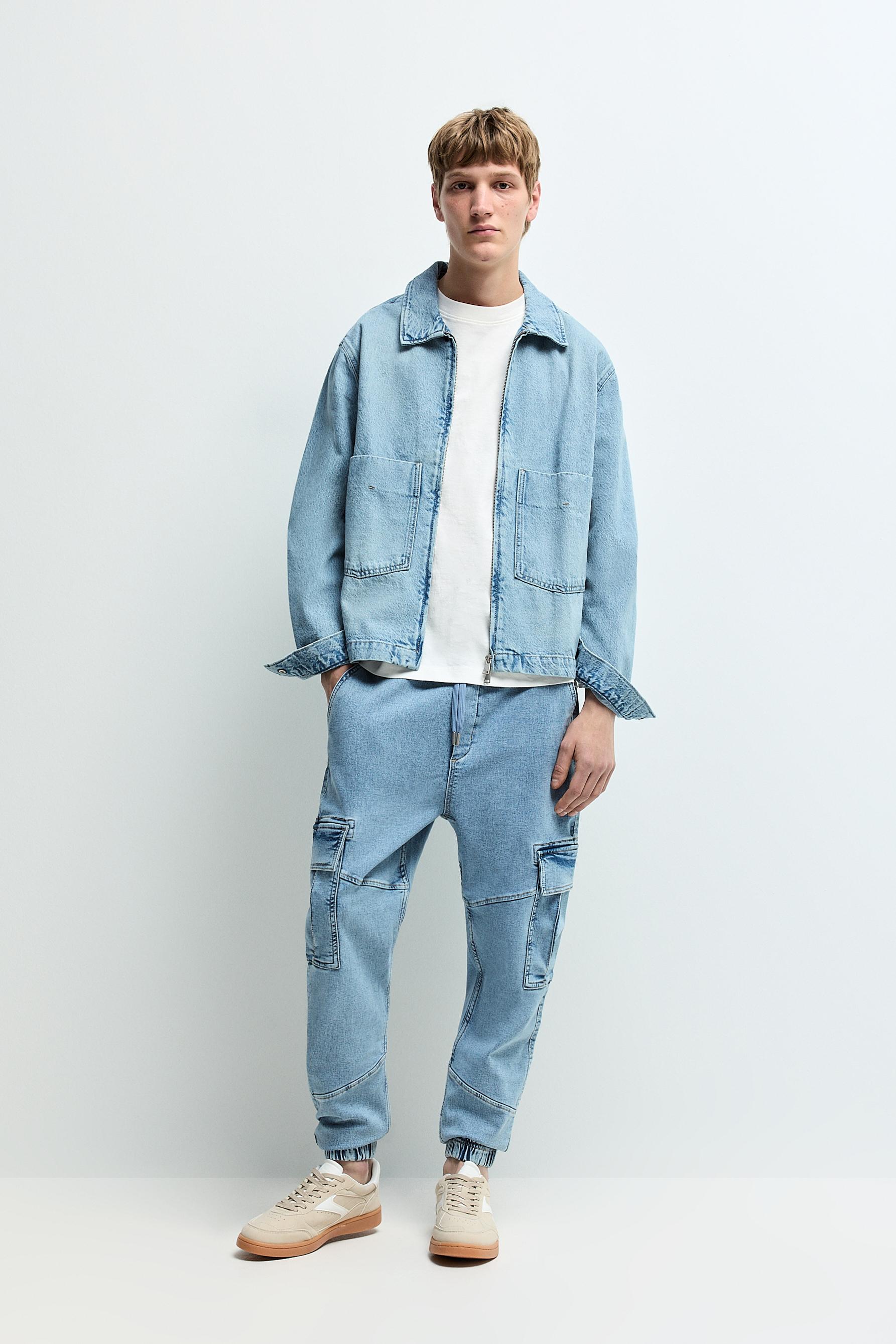 Jeans jogger cargo fleece