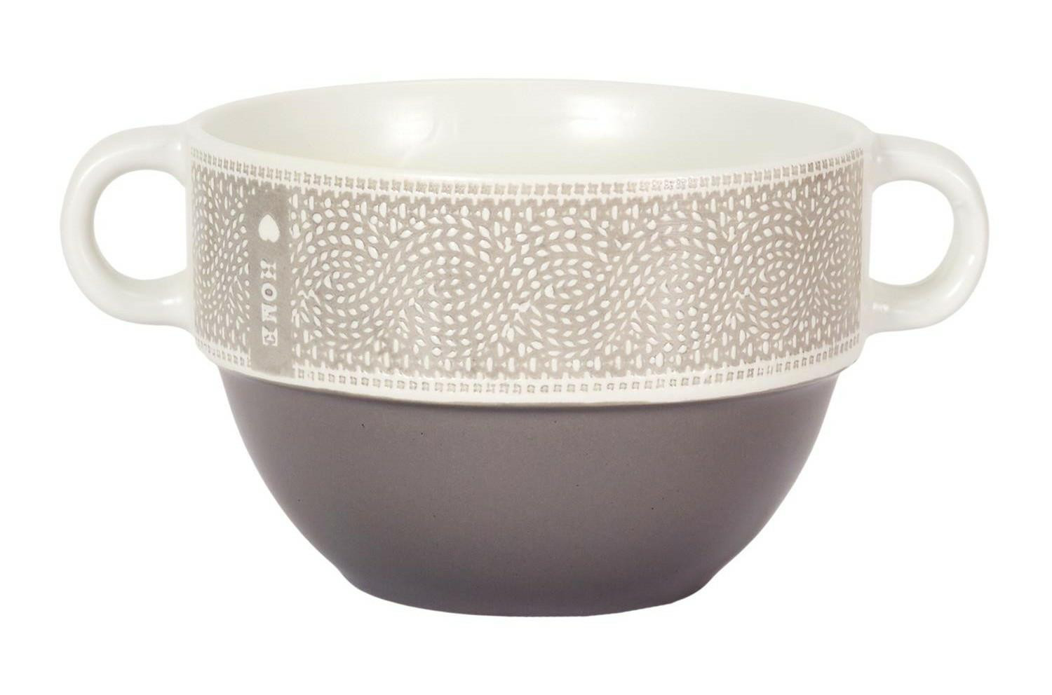 Miska na zupę Home Duo taupe 500 ml ceramiczna