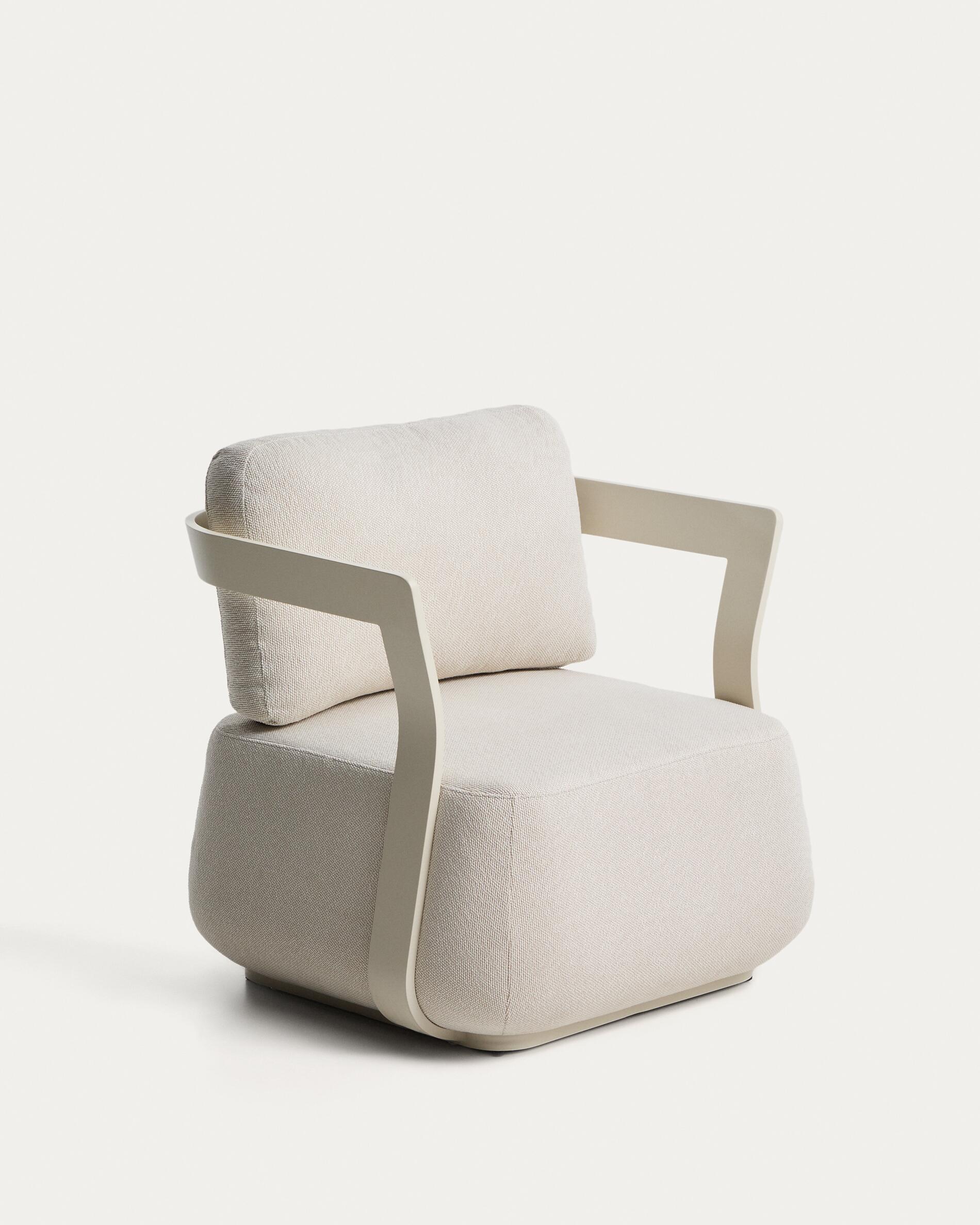 Tamaris ecru aluminium outdoor armchair