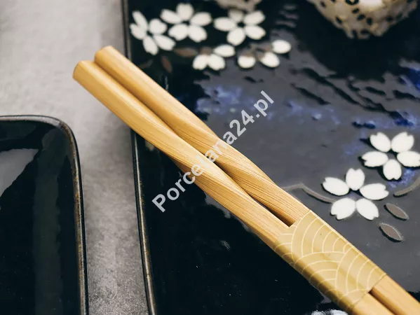 Zestaw do sushi dla 2 osób (4 el.) z pałeczkami Tokyo Design Studio - Sakura Cobalt Blue 33821