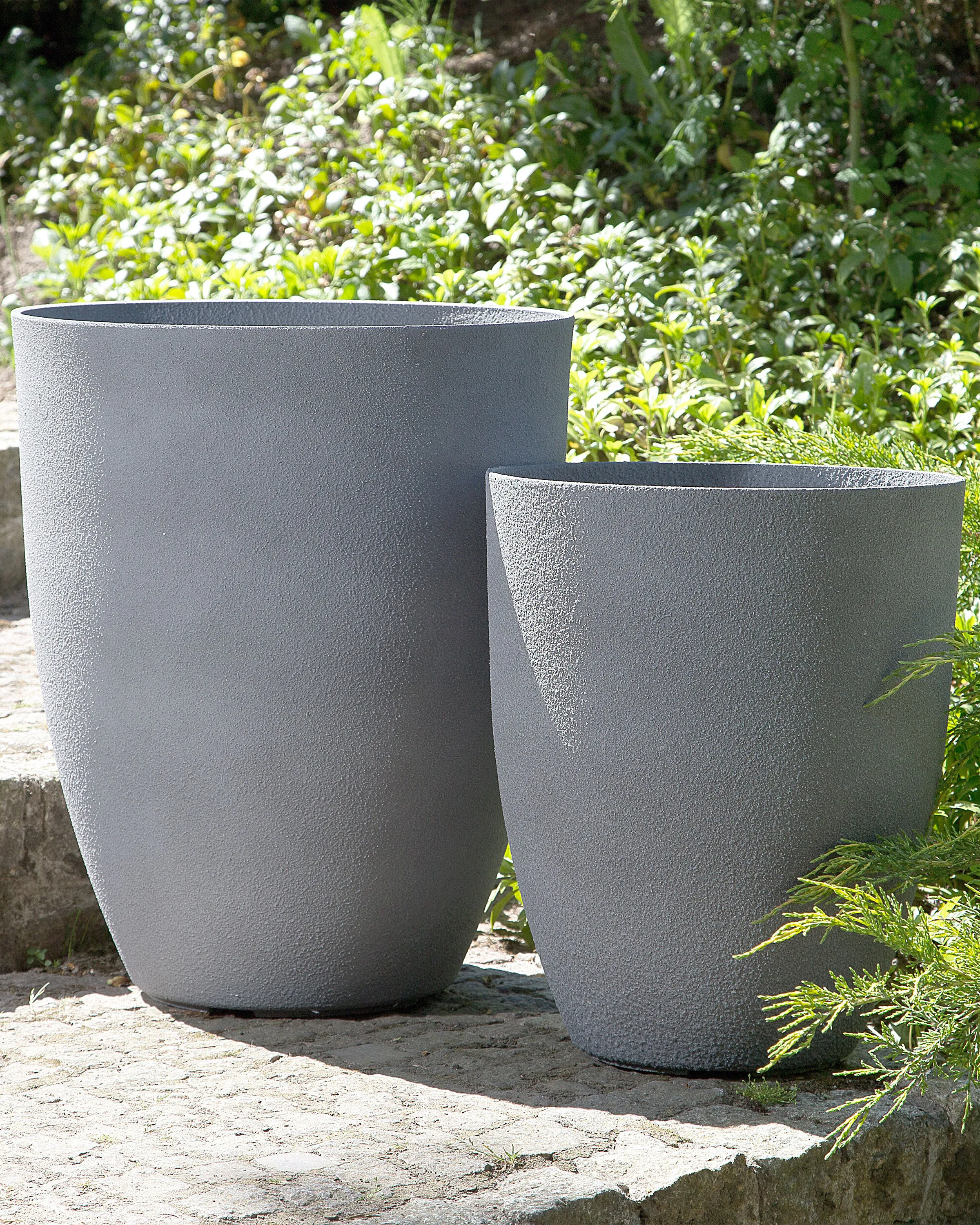 Plant Pot CROTON 43 cm Light Grey