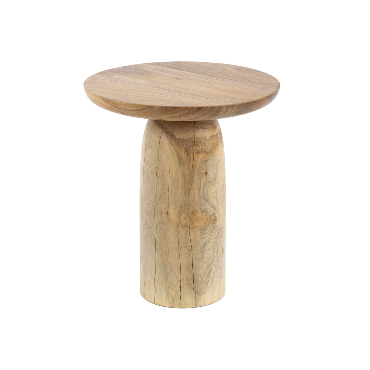 Giga Meubel Bijzettafel River Solid L - Naturel Hout - 40x40x45cm
