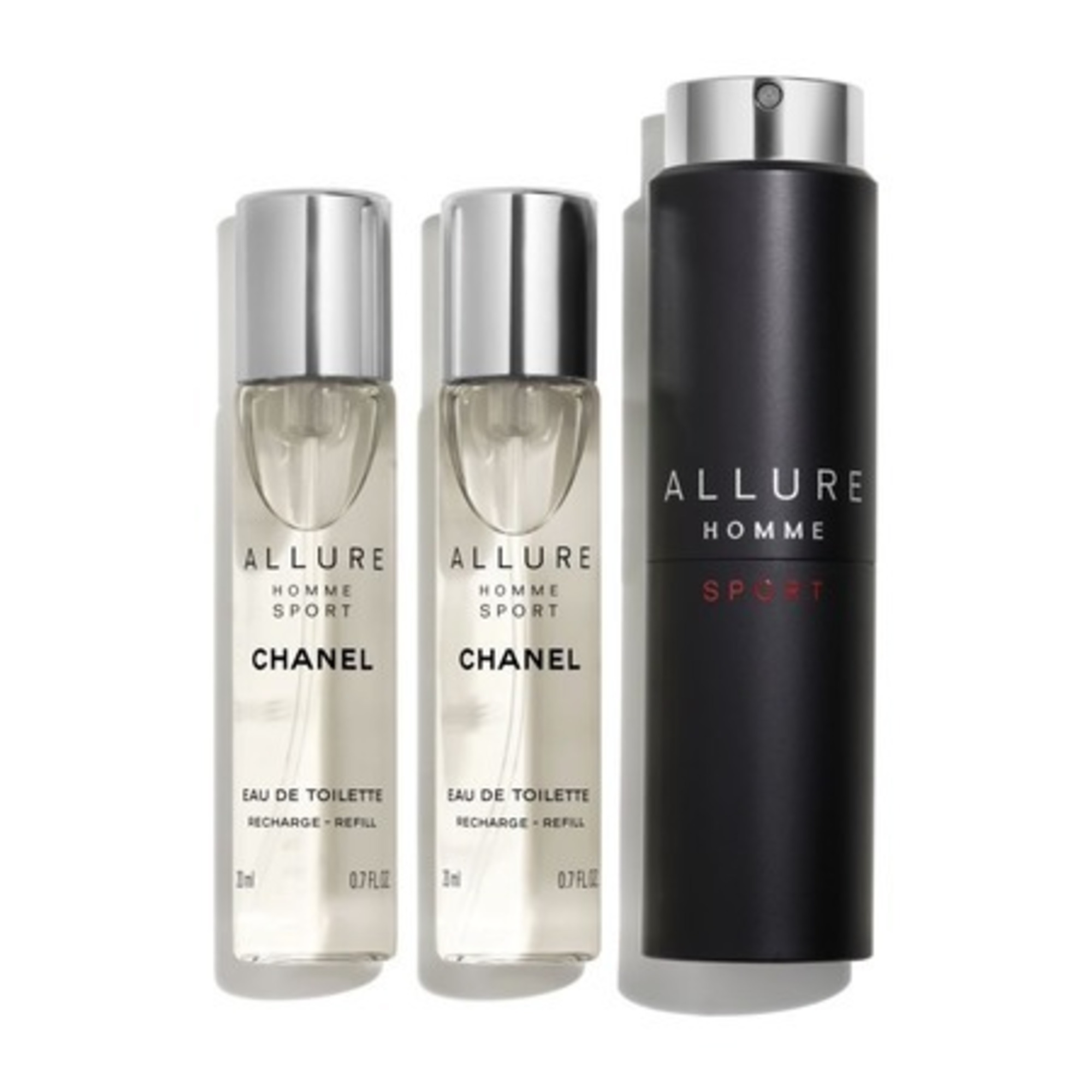 ALLURE HOMME SPORTEAU DE TOILETTE VAPORISATEUR DE VOYAGE RECHARGEABLE
