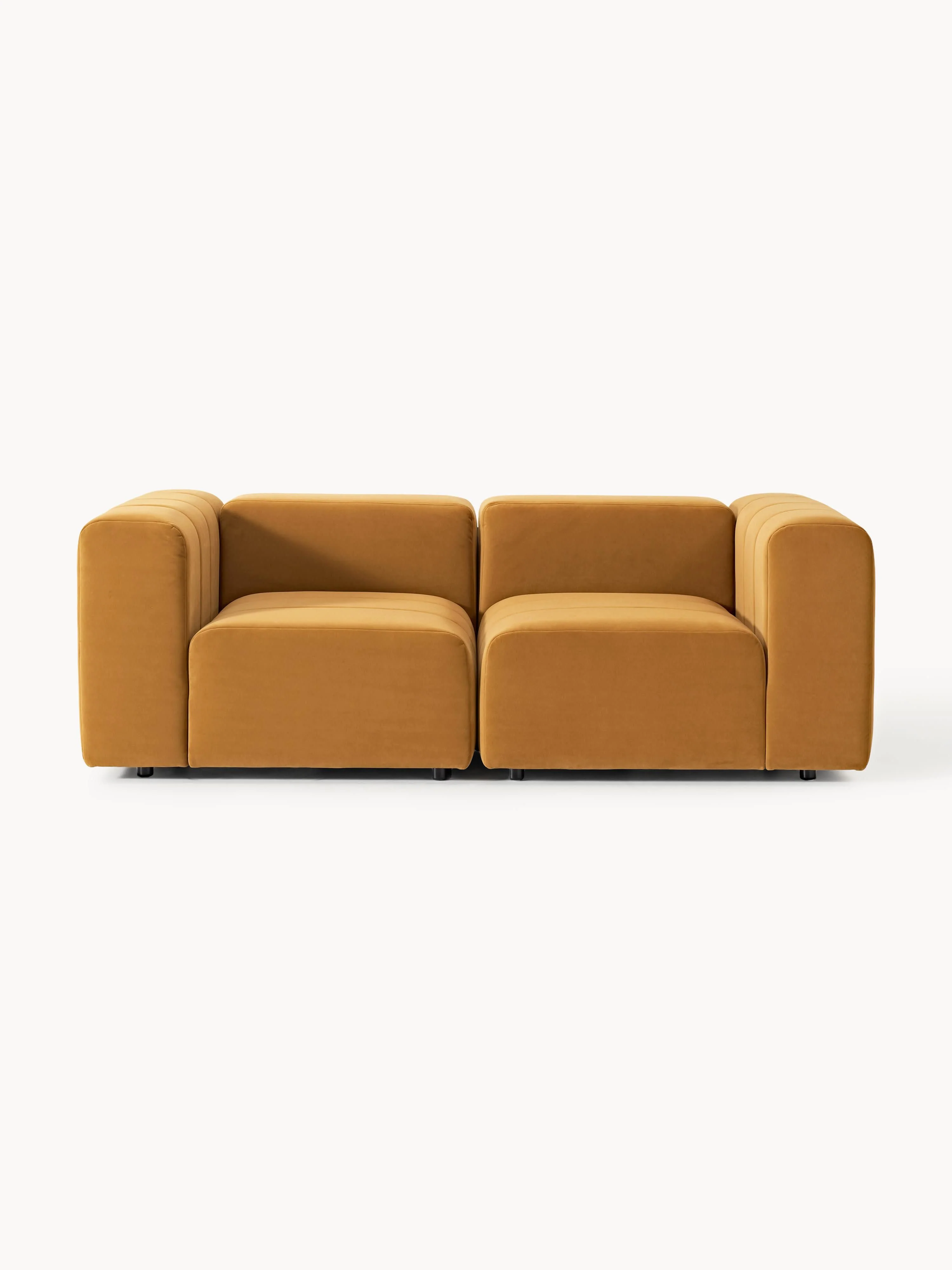 Modulares Samt-Sofa Lena (3-Sitzer)