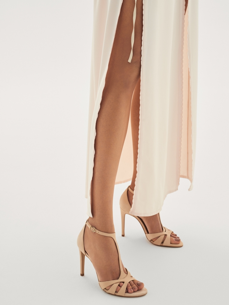 Ladies' beige sandals