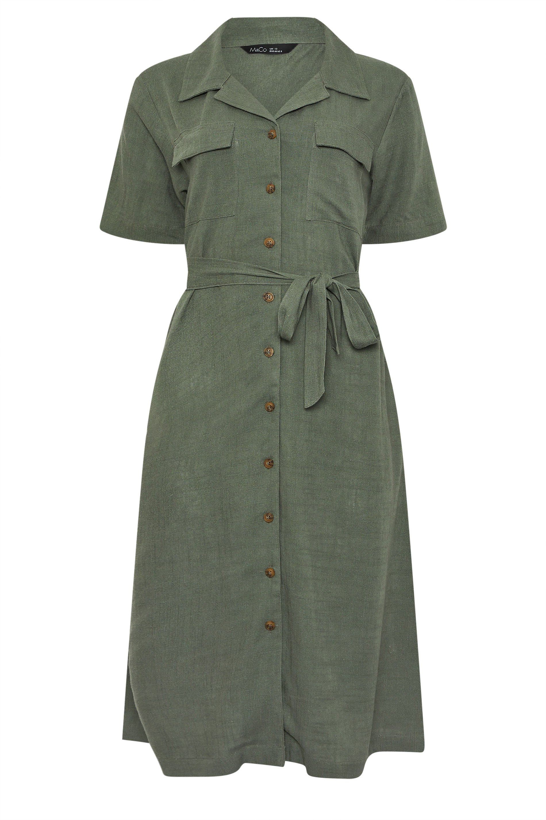 M&Co Linen Shirt Dress
