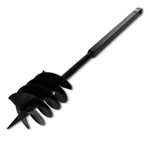 NNEVL Ground Drill with Handle 180 mm with Extension Tube 5 m Steel