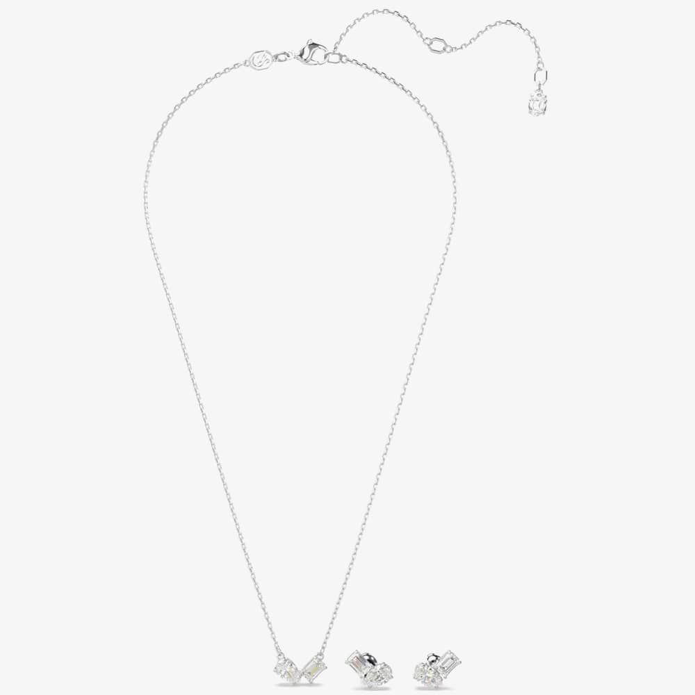 Swarovski Mesmera Mixed Cuts Rhodium Plated Jewellery Set 5665829
