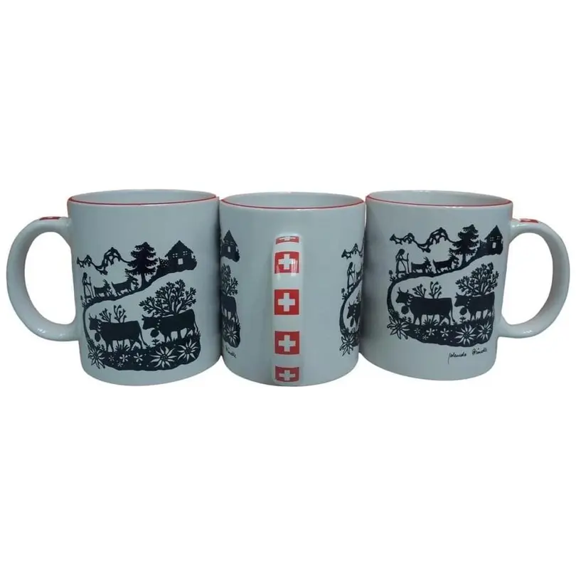 Tasse Scherenschnitt