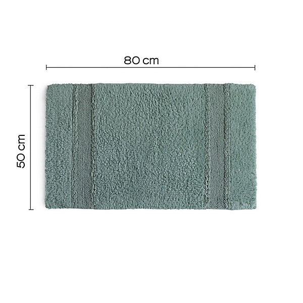 Bessera Vert Menthe 50X80 Tapis De Bain En Coton De Kiamami Valentina