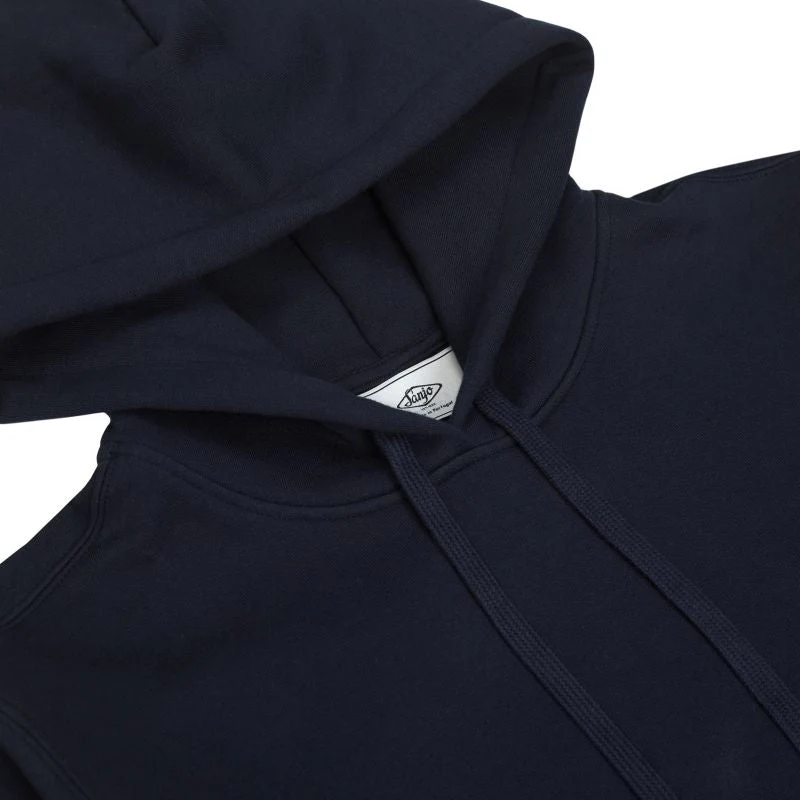 Sanjo K100 Patch Hoodie // Navy