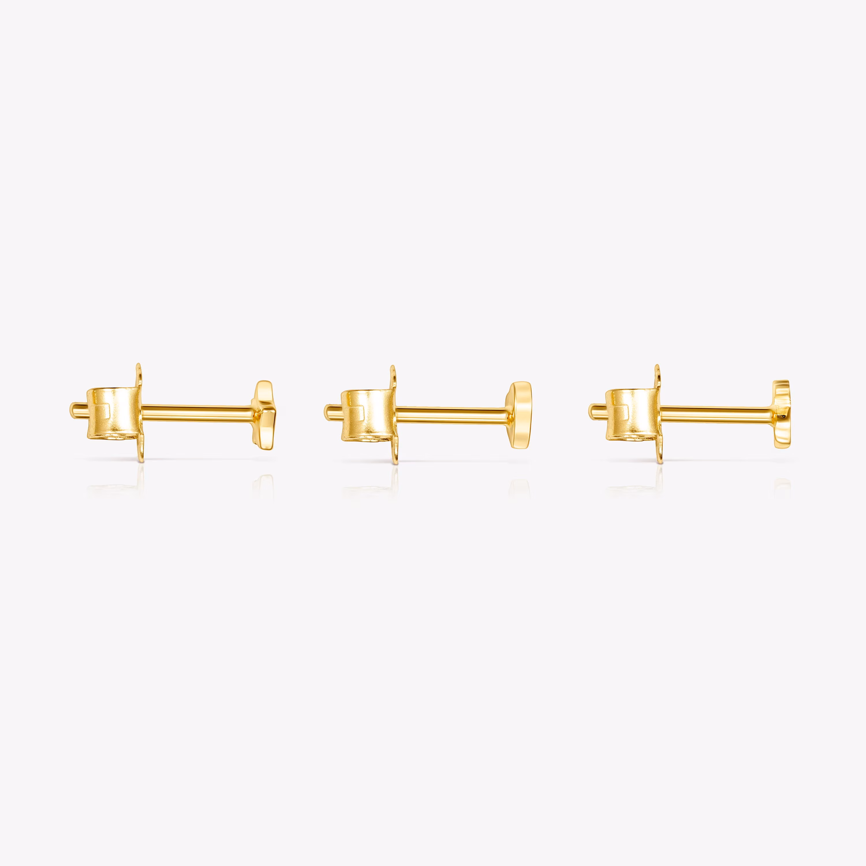 Pack de Pendientes con baño de oro 18 kt sobre plata Cool Joy