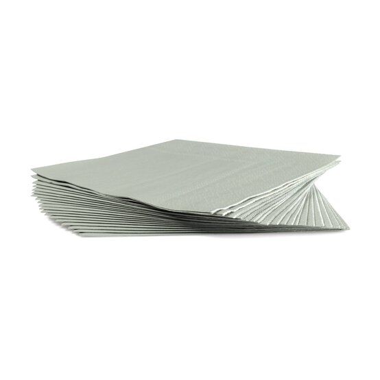 Silver Napkins 20 Pack