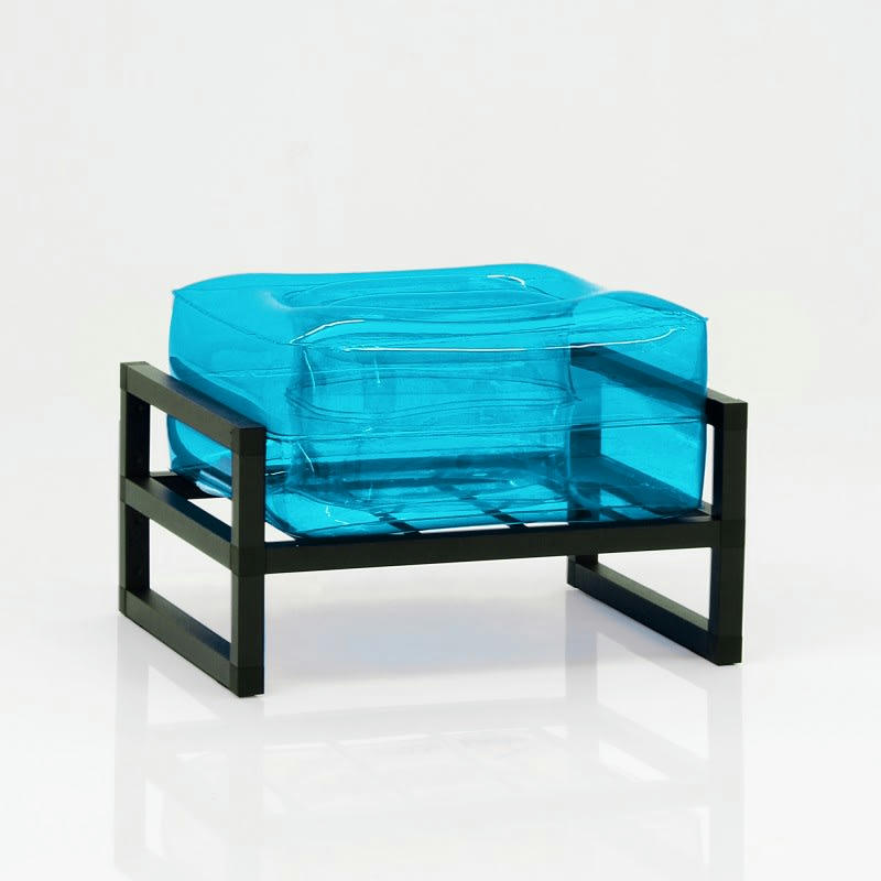 YOMI - Pouf design en TPU - Transparent