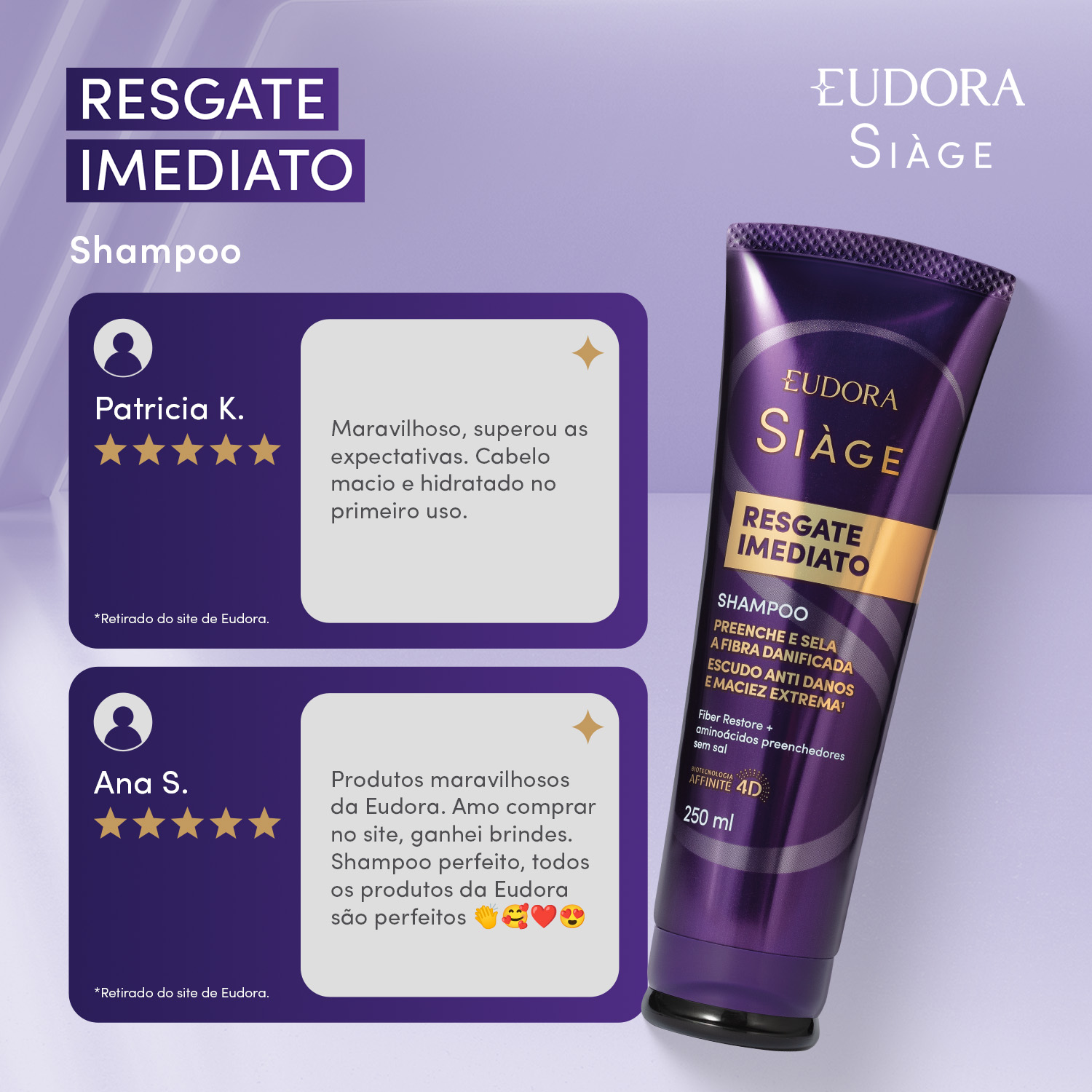 Shampoo Siàge Resgate Imediato 250ml