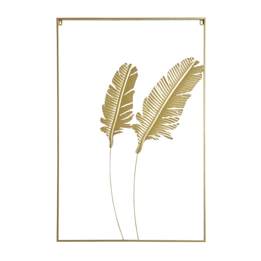 Décoration murale feuille métal 60xH90cm (2 modèles)