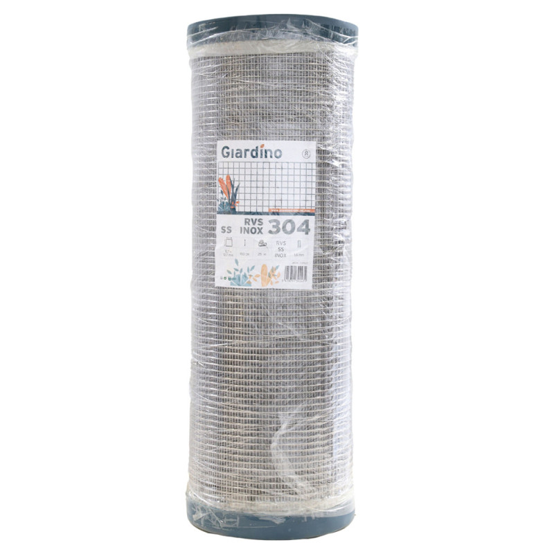 Treillis soudé gris Ø 12,7 x 1,6 mm 1 x 25 m GIARDINO